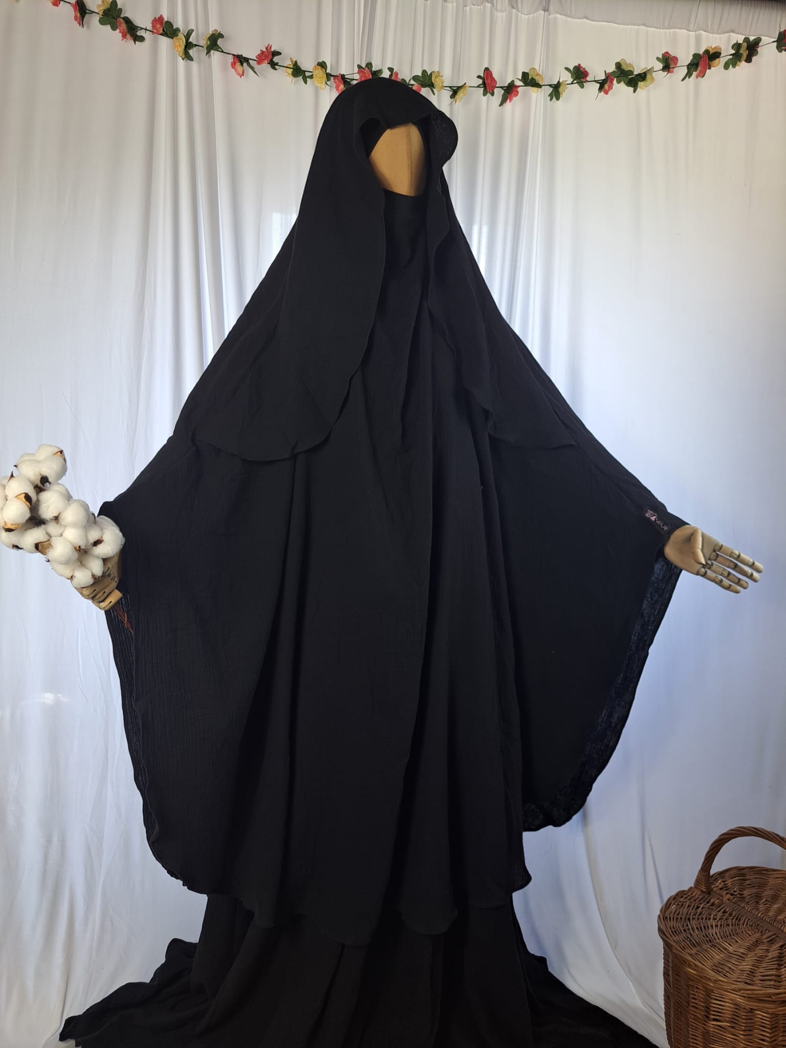 XXL Saliha Cape Khimar Musselin