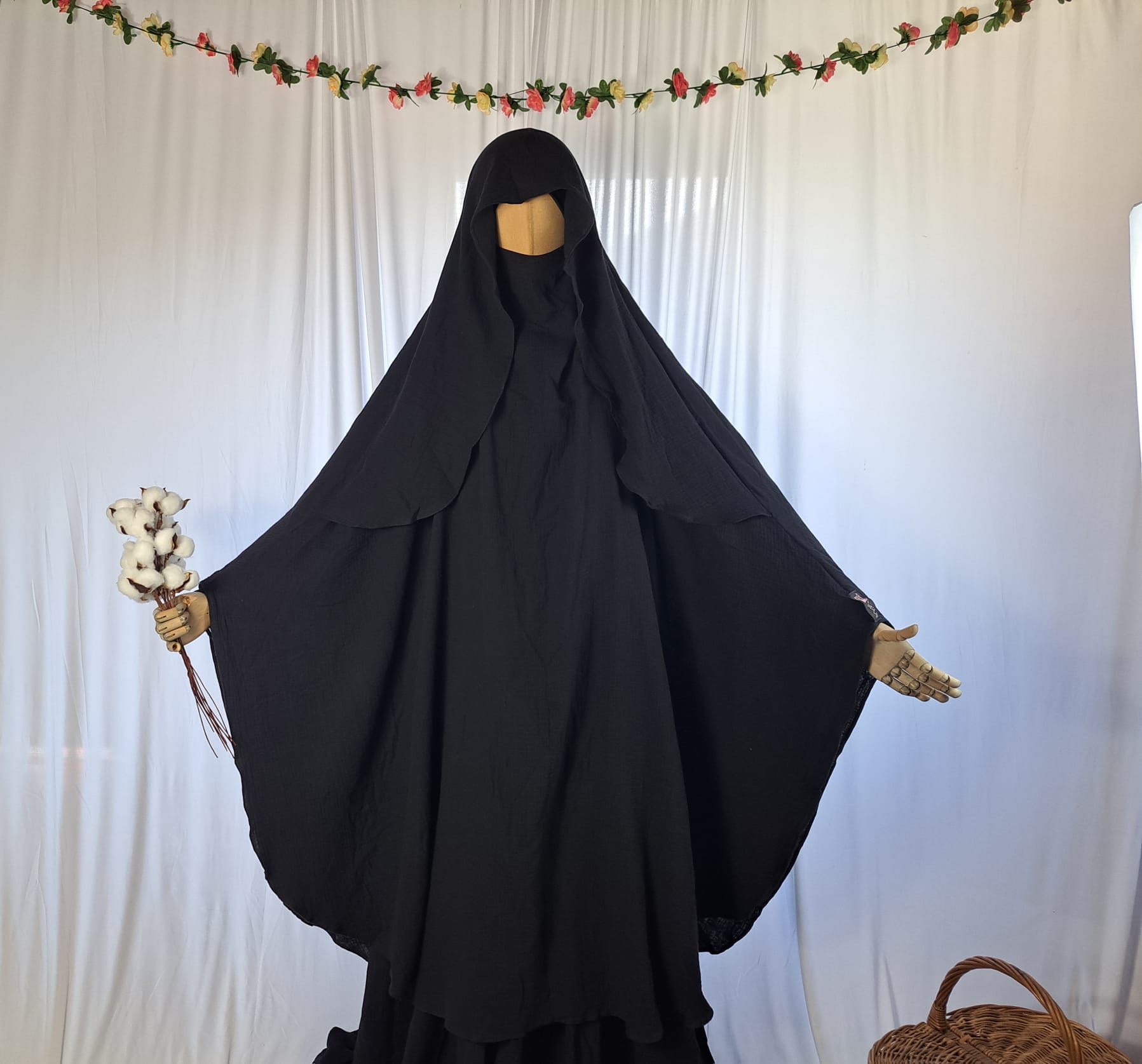 XXL Saliha Cape Khimar Musselin