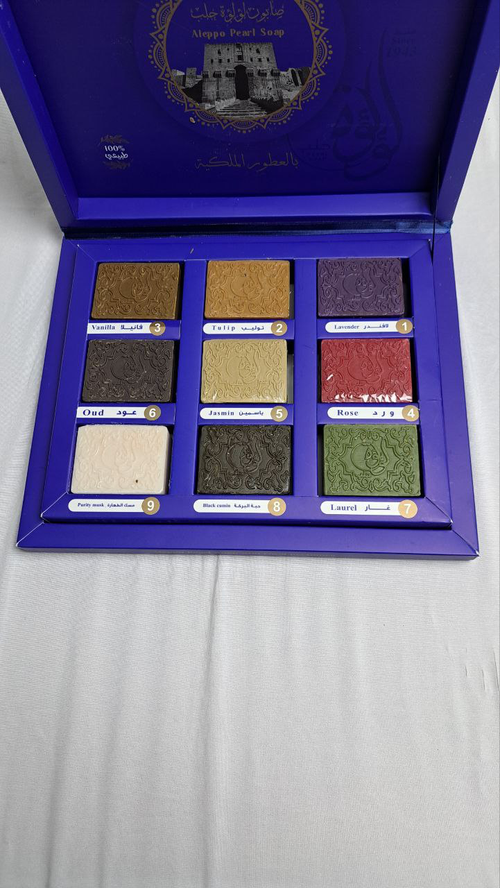 Aleppo Seifen Set Blau