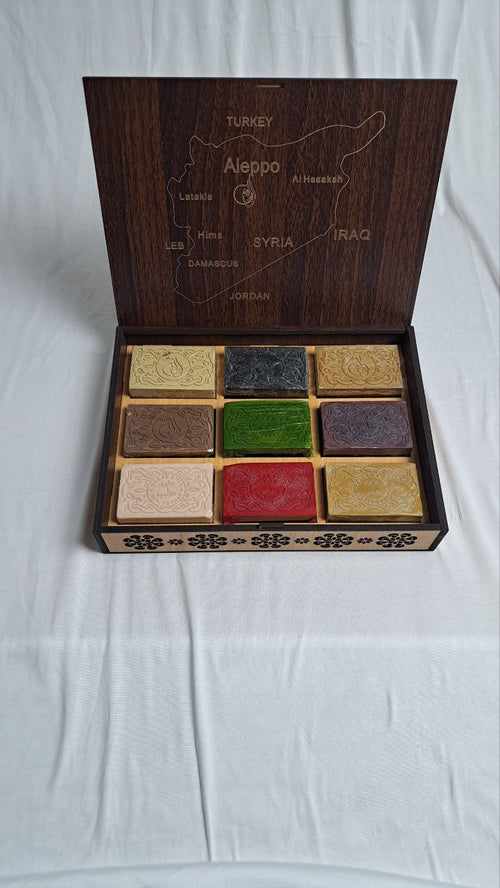 Aleppo Seifen Holz Box Set