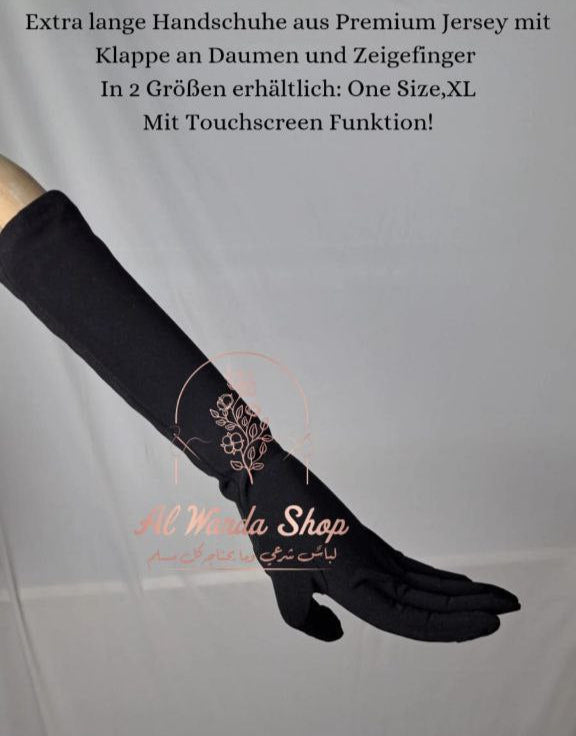 Blickdichte Handschuhe mit Klappe