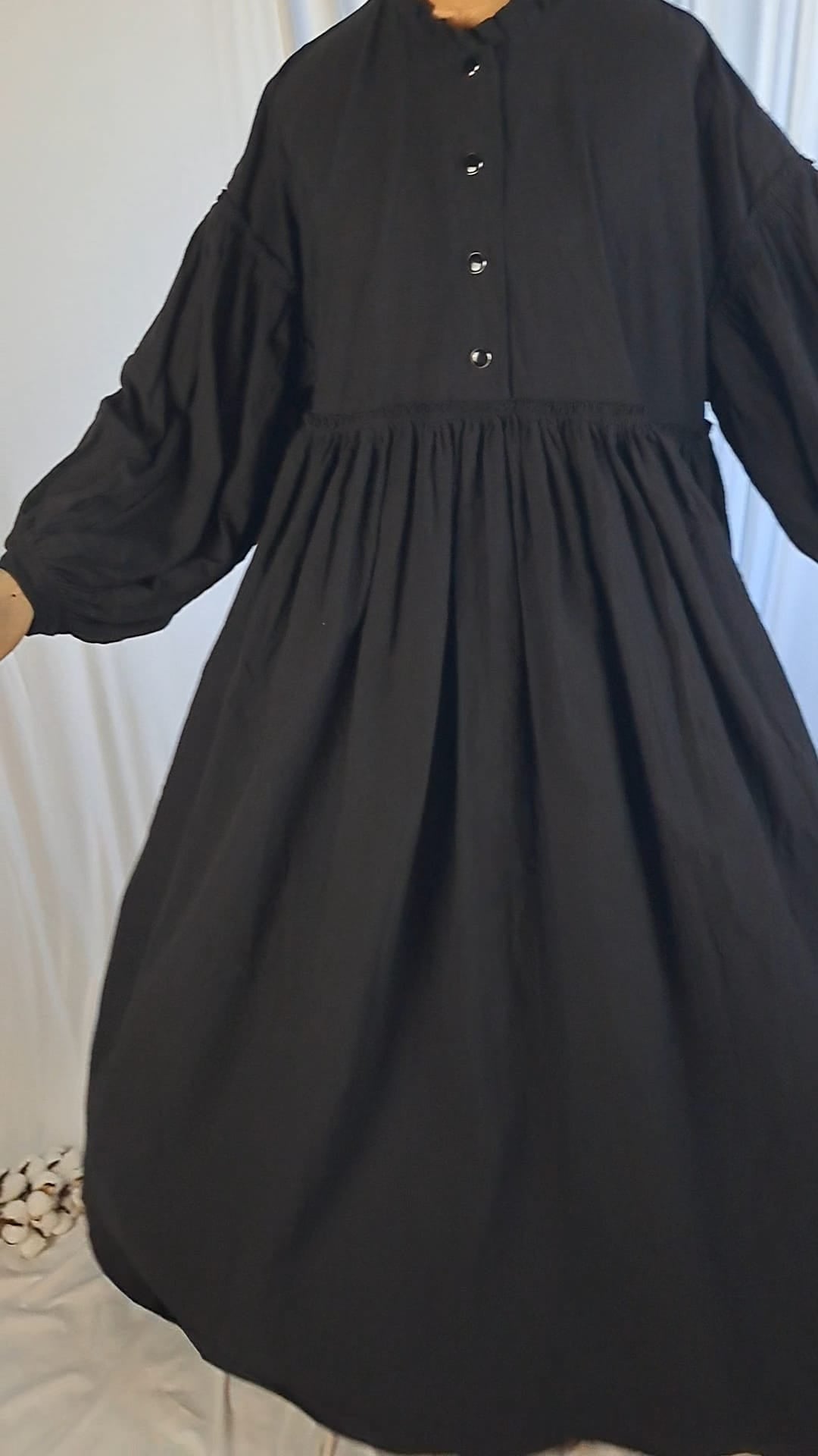 XXL Assiyah Ballon Abaya Baumwoll Leinen