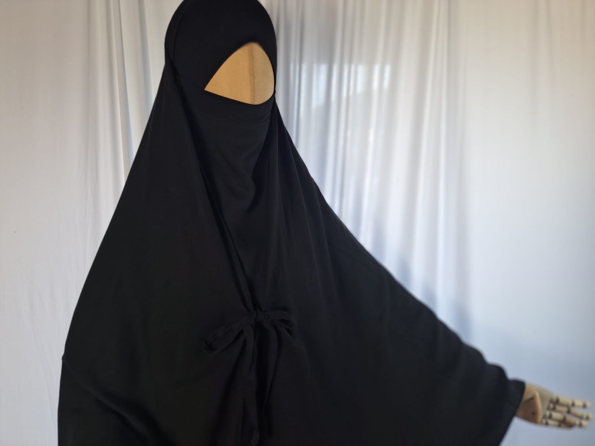 XXL Saliha Soft Tencel Khimar (mit Umhang)