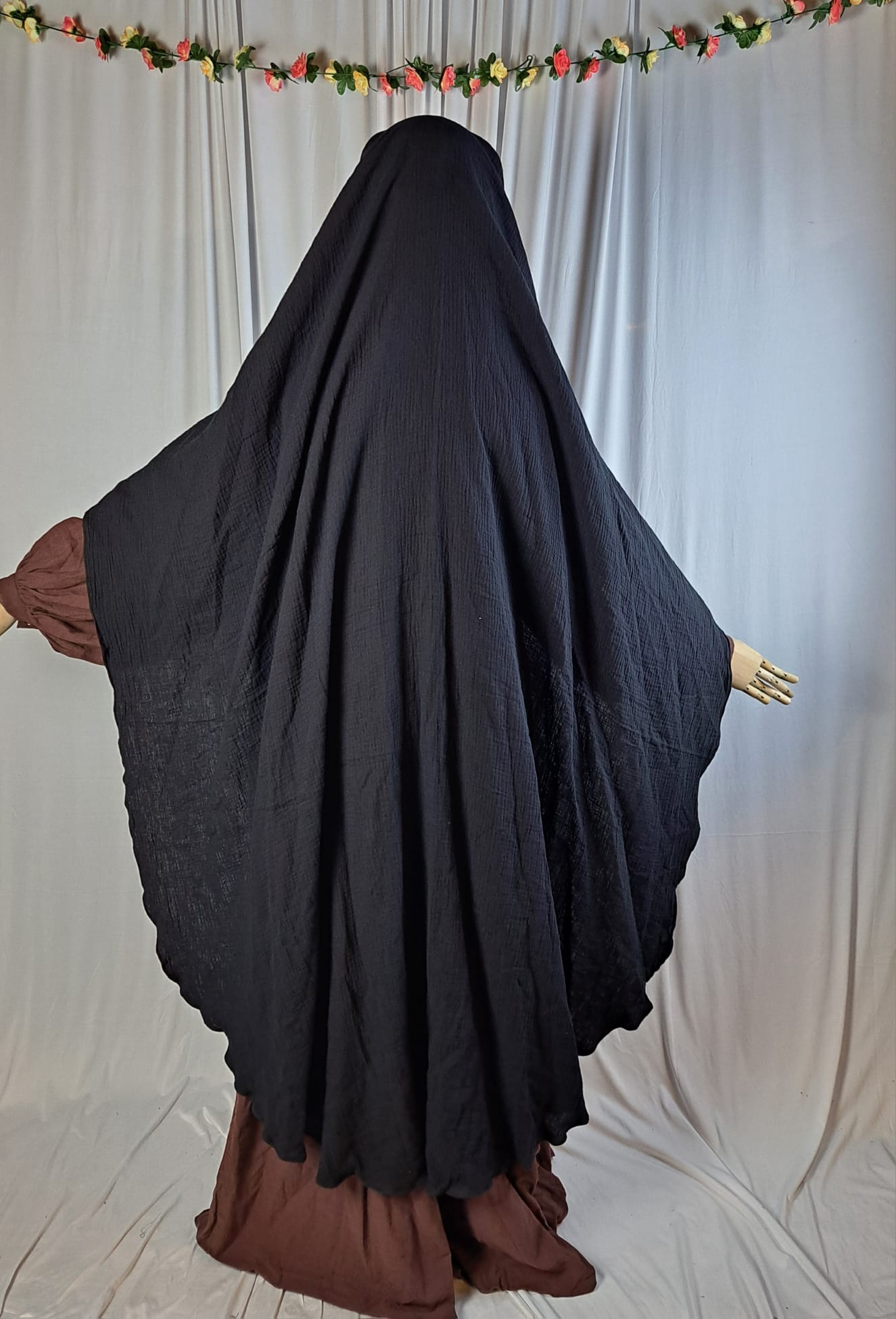 XL Maymuna Musselin Baumwoll Niqab
