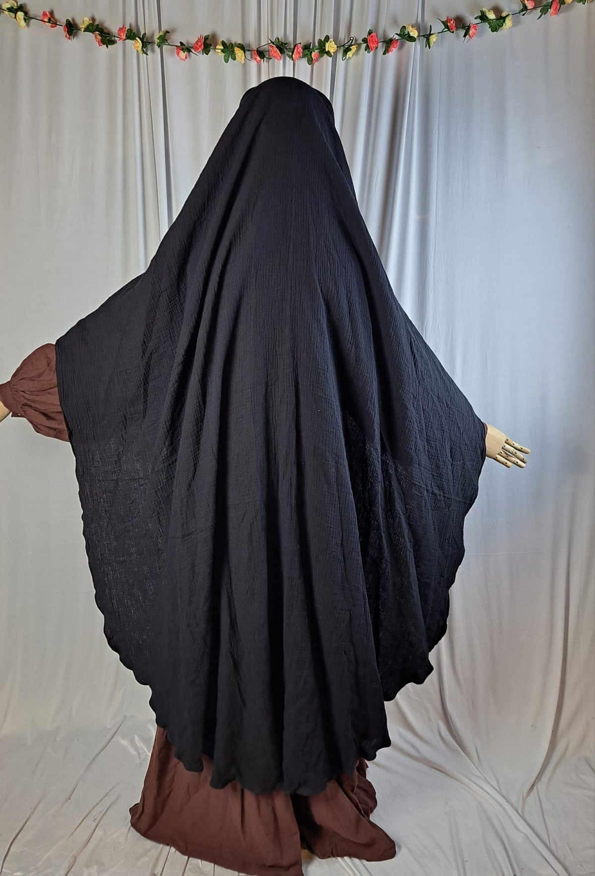 XL Maymuna Musselin Baumwoll Niqab