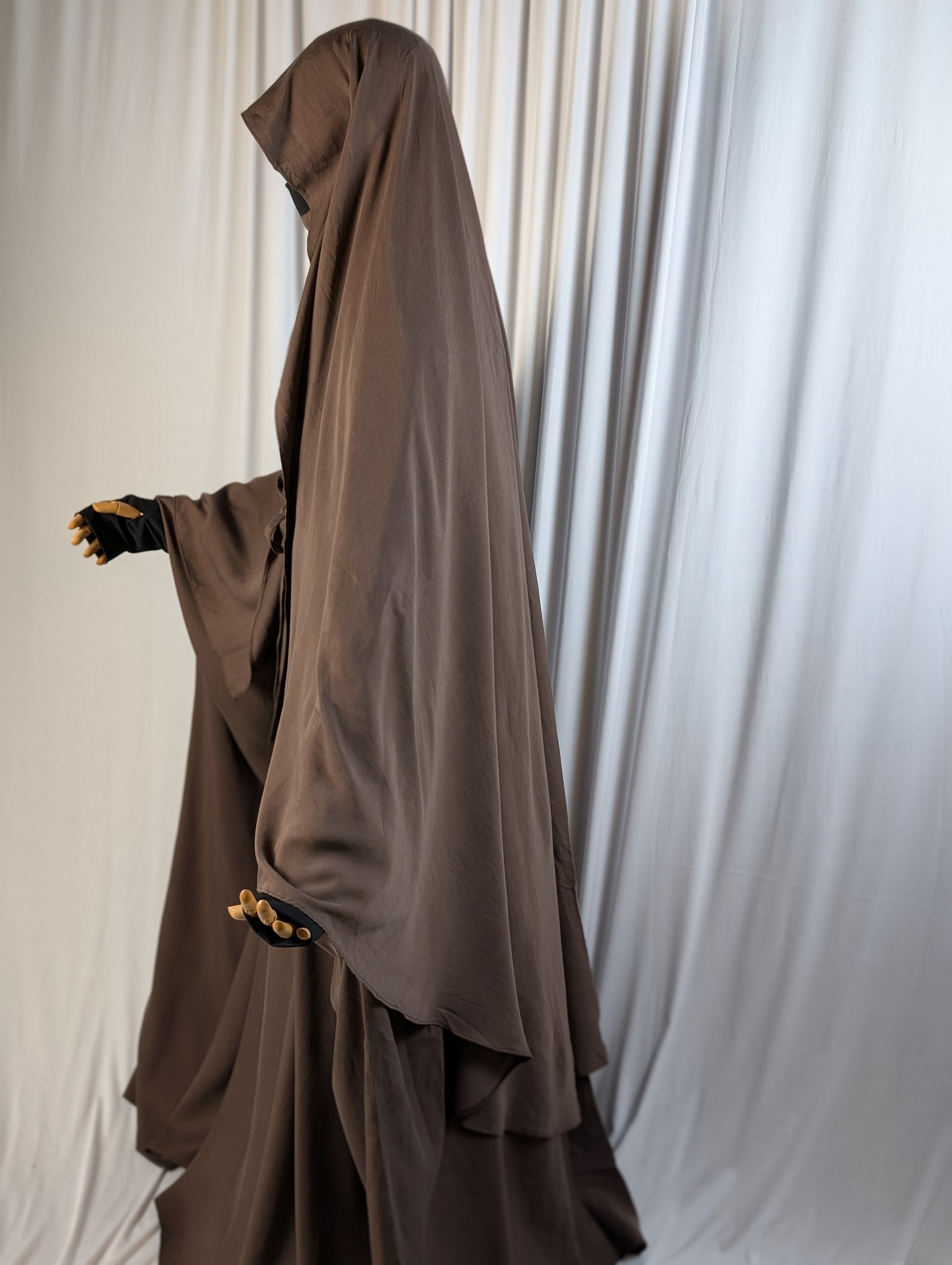 Ummi Tencel Jilbab Set mit breitem und langem Umhang 🍼