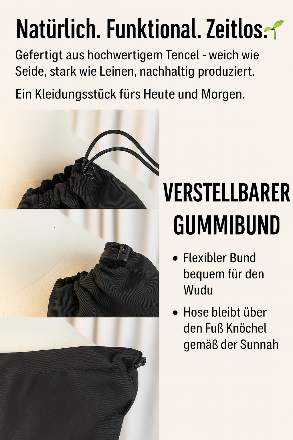 Tencel Active Cargo Fit Hose