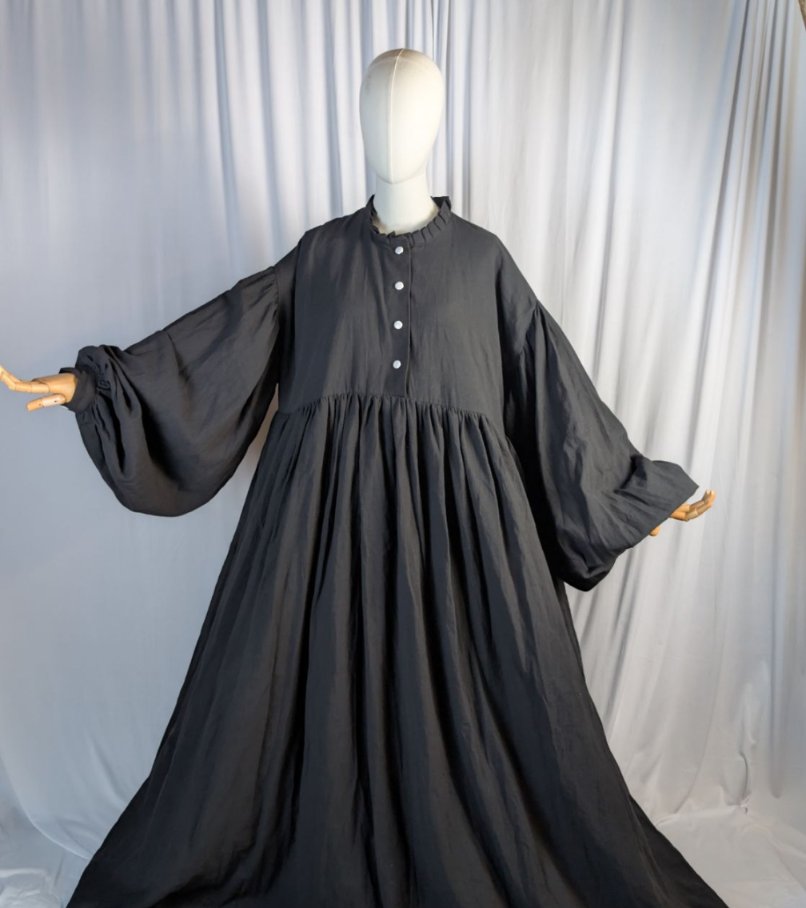 Amira Princess Abaya Baumwoll Leinen