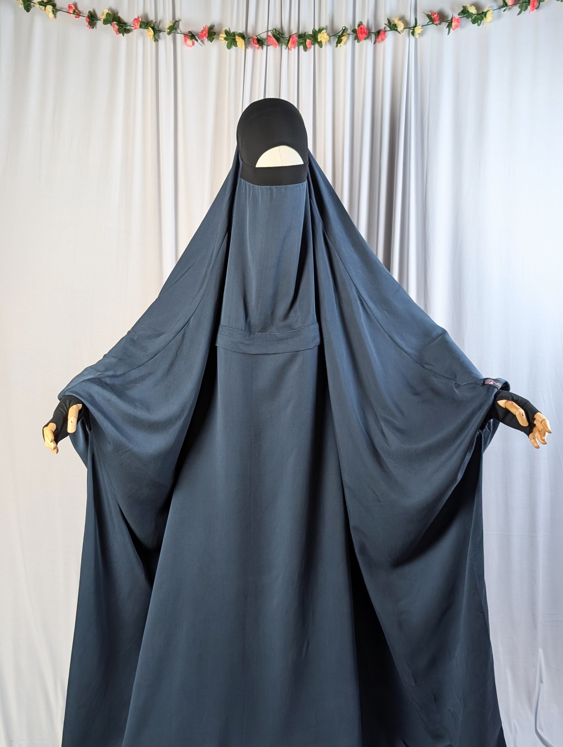 Ummi Tencel Jilbab Set mit breitem und langem Umhang 🍼