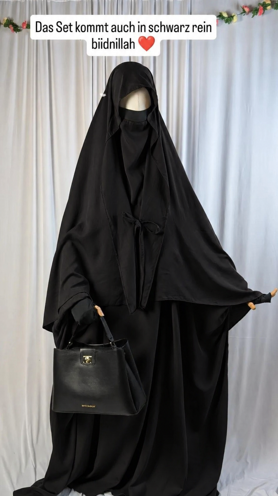 Ummi Tencel Jilbab Set mit breitem und langem Umhang 🍼